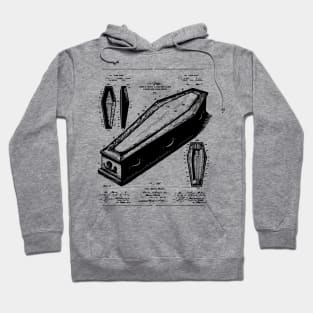 vintage coffin design Hoodie